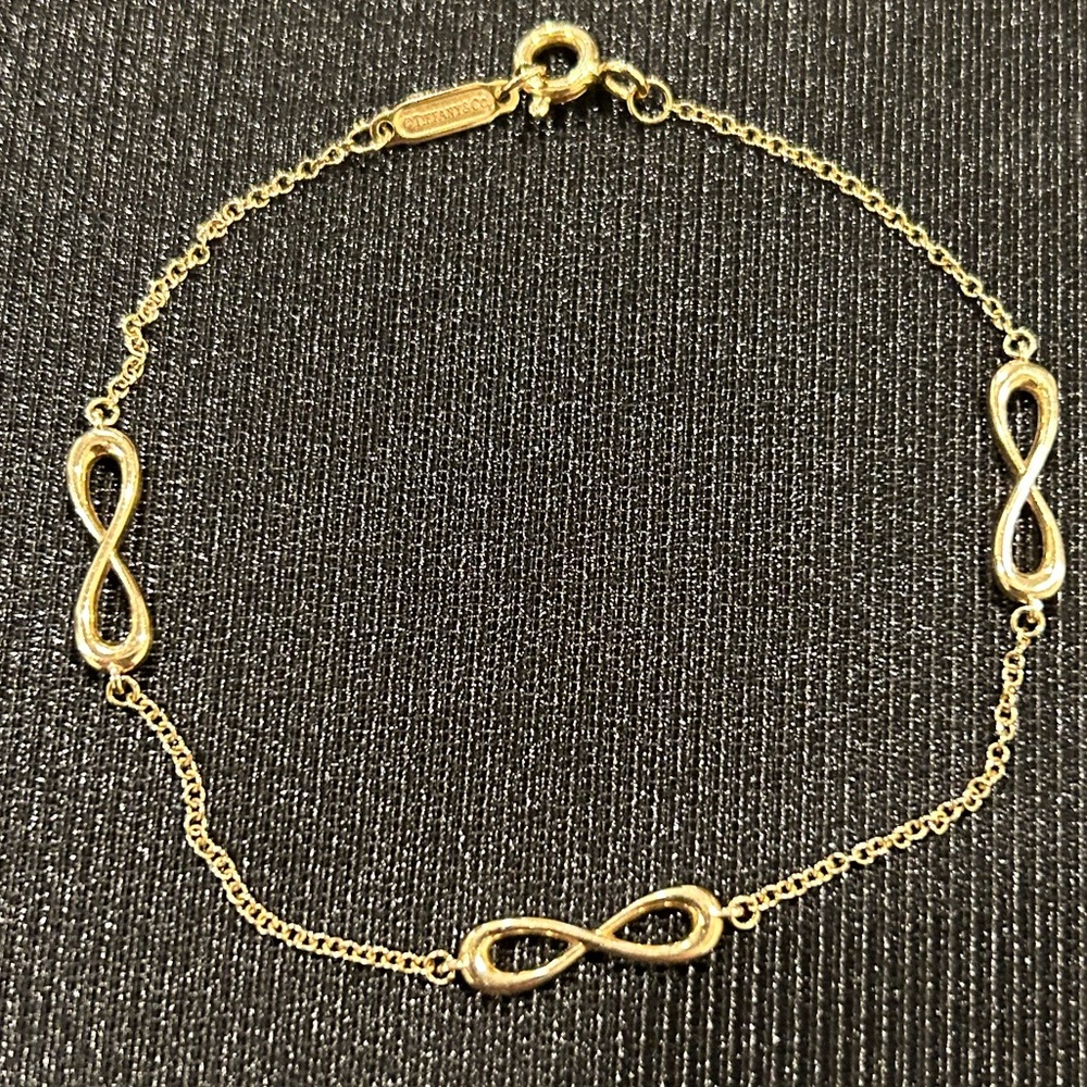 Tiffany infinity endless bracelet 18k rose gold